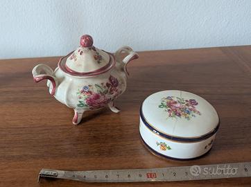 coppia porcellane Capodimonte aurora ceramiche