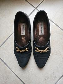 Scarpe donna in camoscio nero n. 38 Valleverde 