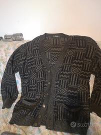 gilet aperto e maglia collo alto  uomo lana