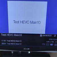 Tv 42 SHARP con decoder HEVC MAIN 10 DVB/T2