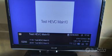Tv 42 SHARP con decoder HEVC MAIN 10 DVB/T2