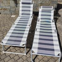 lettino sdraio prendisole (coppia)