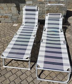 lettino sdraio prendisole (coppia)