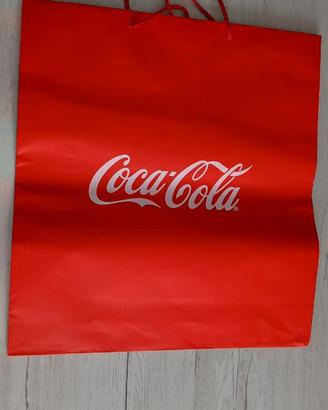 2 Buste sporte borse in carta Coca-Cola