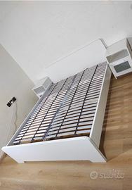 LETTO MATRIMONIALE IKEA BIANCO 160x200cm