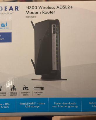 Router Modem Netgear N300 Wireless DGN2200