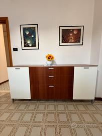 Soggiorno Completo Moderno Credenza e Vetrina