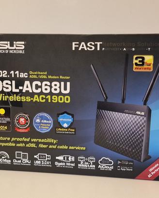 Modem ADSL/VDSL ASUS DSL-AC68U Wireless-AC1900