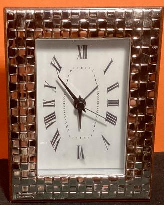 Orologio Tavolo Laminato Argento  ROSONE DI OSTUNI