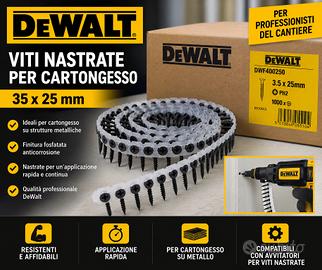 Viti Nastrate DeWALT 3,5x35 Cartongesso 1000 Pz