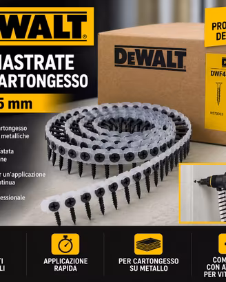 Viti Nastrate DeWALT 3,5x35 Cartongesso 1000 Pz
