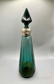 Bottiglia d’epoca, collare argento 800 punzonato