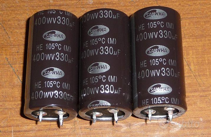 Ausi 4 Condensatori Elettrolitici 4700µF 50V 18x35mm – Alluminio, Basso ESR, Ad Alta Frequenza Per Audio E Apparecchi Industriali