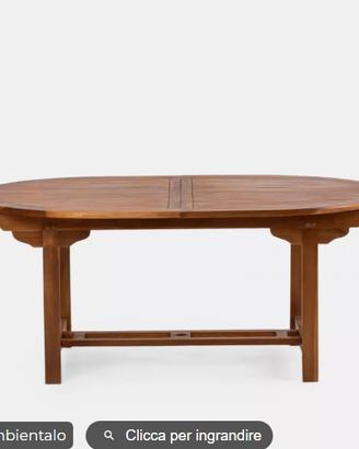 Tavolo da esterno allungabile legno Teak