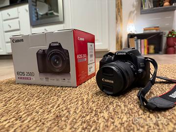 Canon EOS 250D + obiettivi + cavalletto