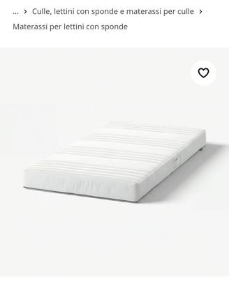 materasso 60x120 lettino bambini