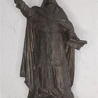 Statua in bronzo Pio IX fine 1800-F. Confalonieri