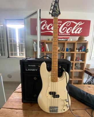 Basso elettrico washburn +amplificatore +custodia
