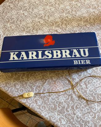 Insegna luminosa Birra vintage