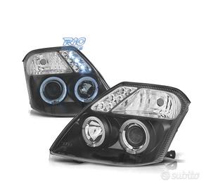 FARI PER CITROEN C2 03-10 ANGEL EYES FONDO NERO