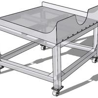 Carrello inox per tini cisternette
