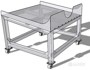 Carrello inox per tini cisternette