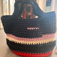 Borsa fatta a mano con fettuccia