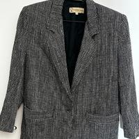 GIACCA LANA BIANCO NERA