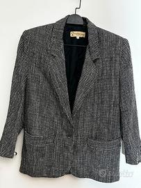 GIACCA LANA BIANCO NERA