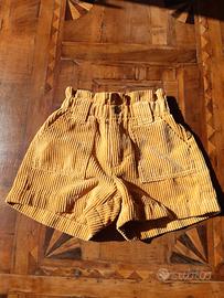 Pantaloni corti bambina in fustagno 5 anni Kiabi