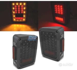 FANALI JEEP WRANGLER JK 07-18 A LED FUMÉ