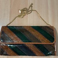 Borsa in rettile Vintage Anni 70