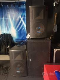 coppia casse MACKIE 1521 amplificate 500 watt