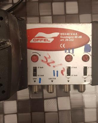 Alimentatore Centralina Tv Offel MS3/40 V-4-5 40dB