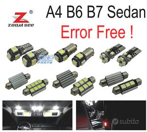 KIT 22 LAMPADE LED INTERNE PER AUDI A4 S4 RS4 B6 B