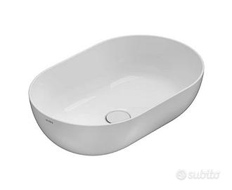 Lavabo Globo T-Edge da appoggio - 54x37cm, bianco
