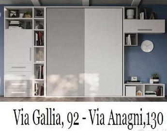 LETTO MATRIMONIALE 160x190 A SCOMPARSA MARTINO 44