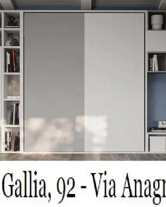 LETTO MATRIMONIALE 160x190 A SCOMPARSA MARTINO 44