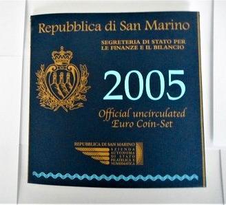 Rep. Di S. Marino-Monete Divisionali FDC-anno 2005
