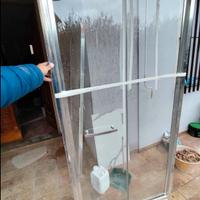 box doccia vetro temperato 100*70