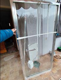 box doccia vetro temperato 100*70