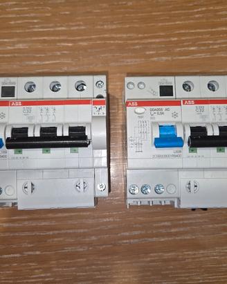 ABB magnetotermici con differenziale 3P 