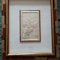 Quadro su lastra d'argento 925