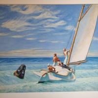 quadro Effetto Pennellate Hopper Risacca cm90x130