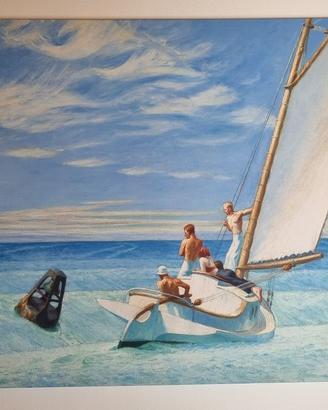 quadro Effetto Pennellate Hopper Risacca cm90x130