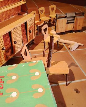 PEPI mobili casa delle bambole vintage 