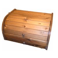 PORTAPANE BOMBATO IN LEGNO con cassetto - giardino