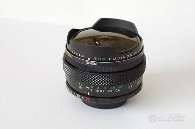 Fujinon Fish Eye 16mm 2,8 attacco M42 con filtri