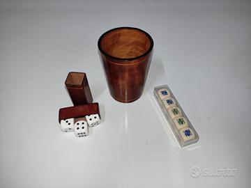 GIOCO DADI con BICCHIERE della DAL NEGRO