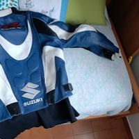 giacca moto Suzuki in pelle 